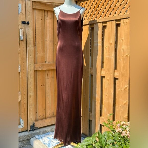 🆕 RAT & BOA 🧿 NWT Deia Slinky Little Brown Jersey Dress, Sz L US 8 - Picture 4 of 15